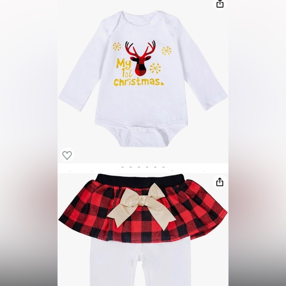 MY First Christmas 3 piece outfit 18 M